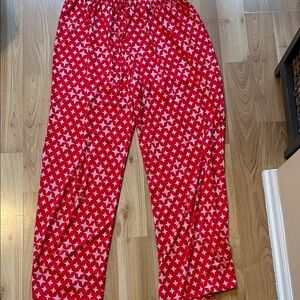Women's 3X red and white pajama bottoms size
